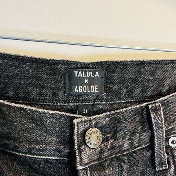 Agolde Denim - Agolde X Talula High Rise NWT from Aritzia Jeans Button Fly Black Size 31
